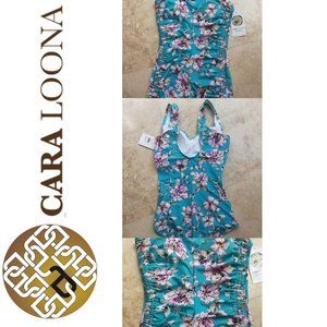 NWT CARA LOONA WATERCOLOR FLORAL SWIMSUIT